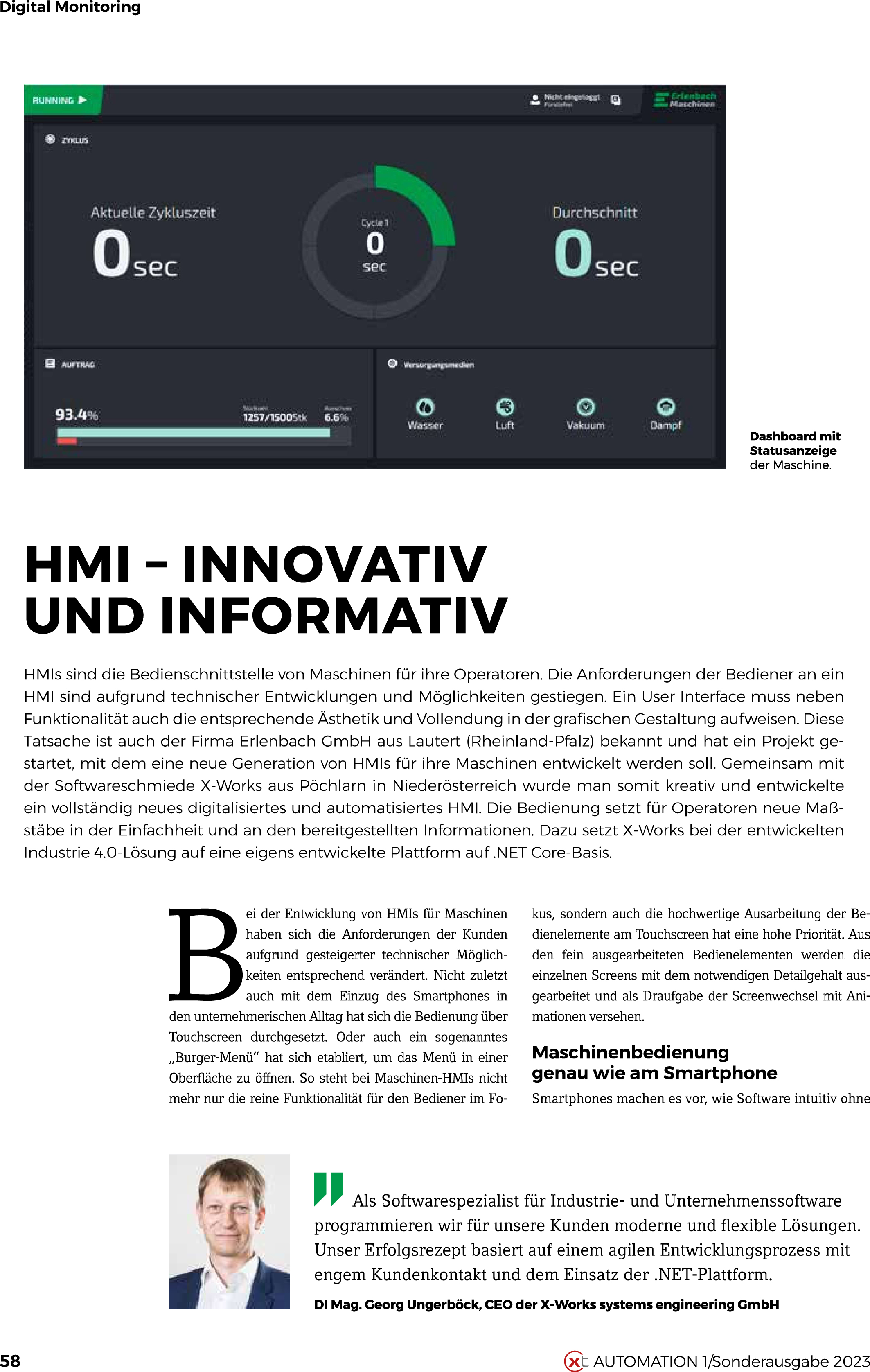 X-WORKS in der Automation Ausgabe 1/2023